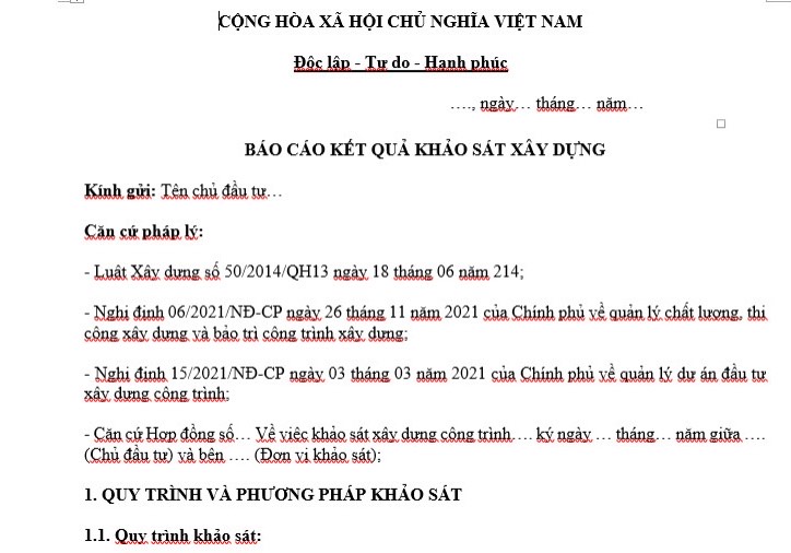 Mau-bao-cao-ket-qua-khao-sat-xay-dung-moi-va-chuan-nhat